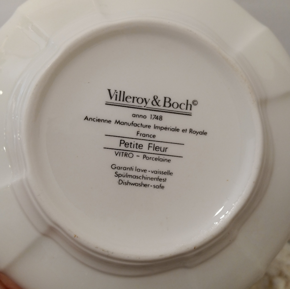 VILLEROY & BOCH Petite Fleur Premium Porcelain 6" Cereal Bowl Anno 1748 - Picture 8 of 8